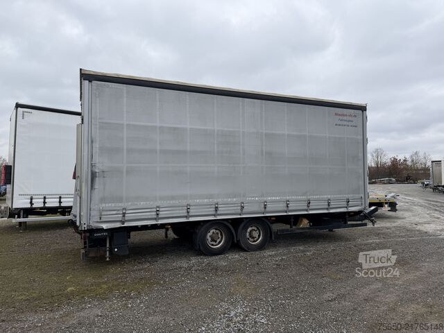 Åpen tilhenger med presenning Möslein TPS 105 D-L  Tandemplane Ladebordwand + Durchladbar