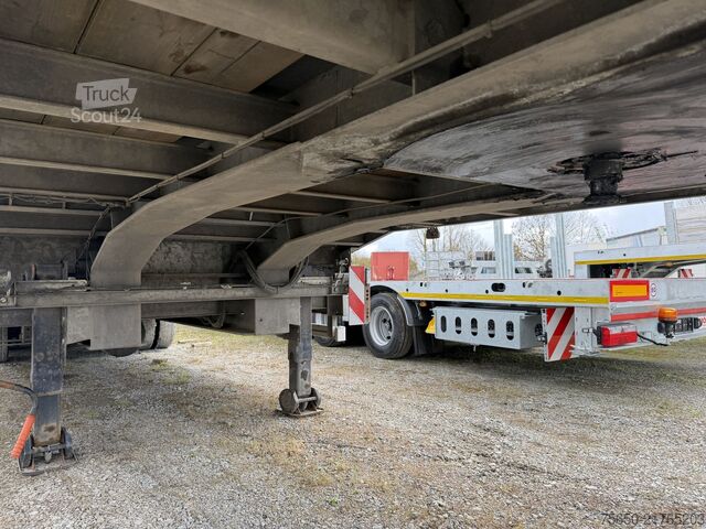 Alacsony rakfelületű félpótkocsi Müller Mitteltal TS 3  3 Achs Satteltieflader