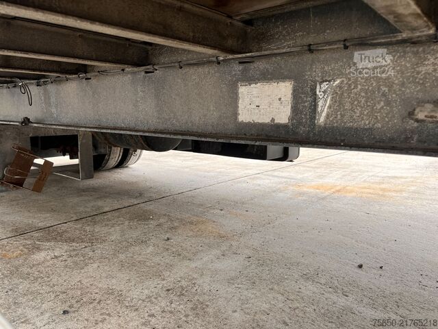 Žemagrindė platforma priekaba Ackermann PA-F 18/7.4E  2 Achs Jumboanhänger Mega