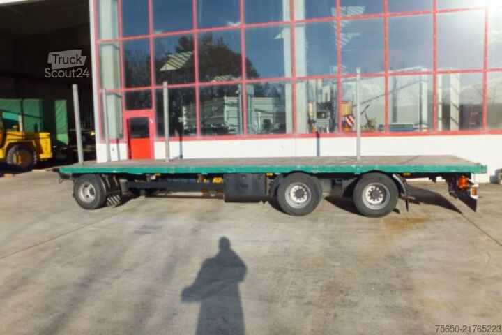 Atvira priekaba  3 Achs  3 Achs Jumbo- Pritschenanhänger mit Steckrungen