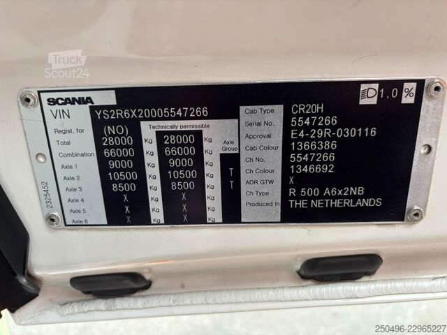 Standardni traktor Scania R 500 6x2 RETARDER / DOUBLE BOGIE