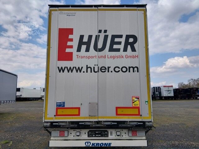 Nyitott ponyvás félpótkocsi Krone SDP 27 eLG50-CS MEGA Liftachse Duomatic