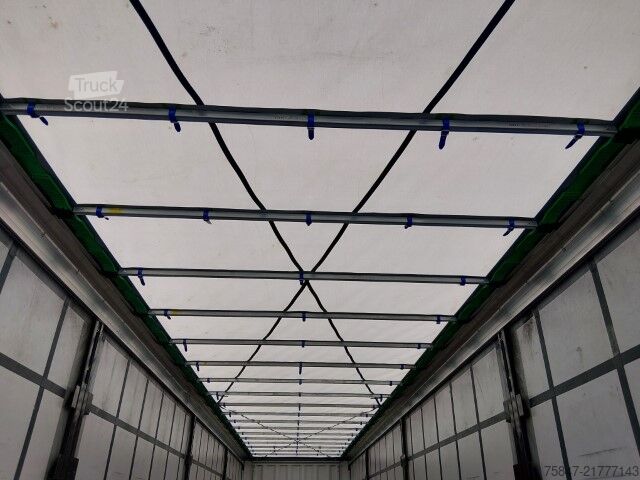 Nyitott ponyvás félpótkocsi Krone SDP 27 eLG50-CS MEGA Liftachse Duomatic