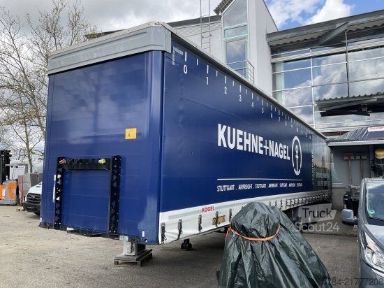 Brandalı açık yarı römork KöGEL MEGA TRAILER 15.00 LANG, SAF, HUBDACH, MIETKAUF MGL.