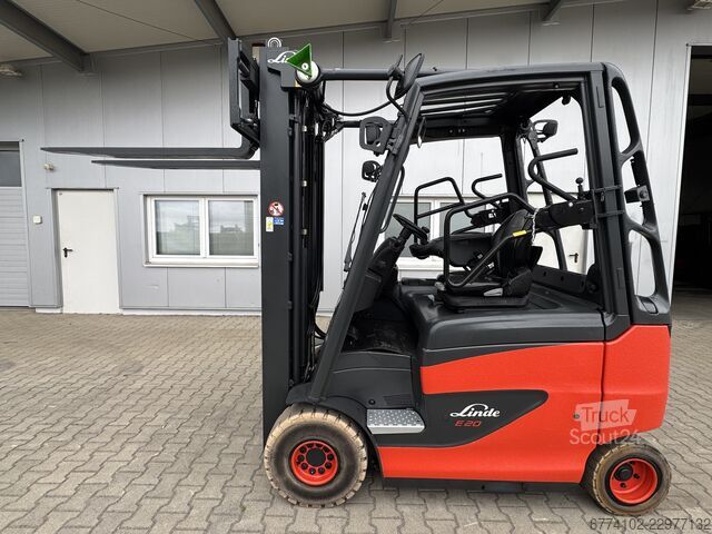 Elektrisk 4-hjulet Linde E20/600H + Ladegerät NEU 80100--EK