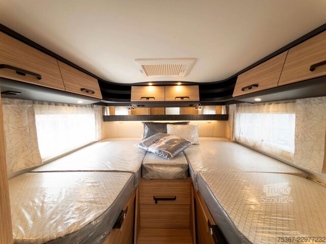Entegre karavan MALIBU I 470 RB LE K comfort 4,2t Messeangebot CSD 2026