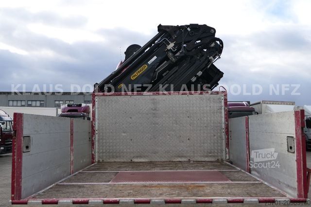 Camión de plataforma SCANIA R500 Pritsche Kran Baustoffanhänge