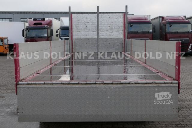 Camión de plataforma SCANIA R500 Pritsche Kran Baustoffanhänge