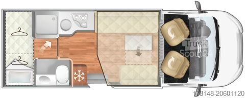 Half-integraal camper Roller Team Kronos 234 TL