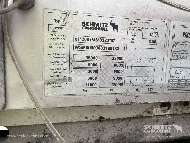 Semi-remorque bâchée Schmitz Cargobull Curtainsider Mega