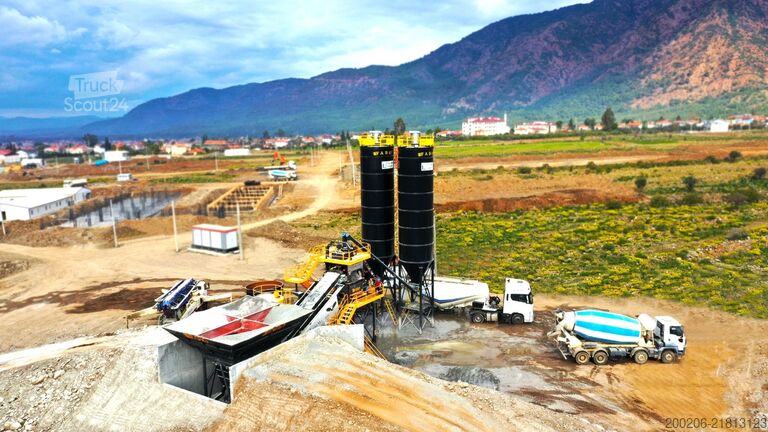 Mobilná betonáreň FABO mobile concrete mixing plants 100 m³/h Mobile Concrete Mixing Plant