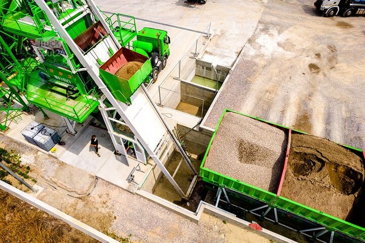 Stacionárna betonáreň FABO 110 m³/h Compact Concrete Batching Plant