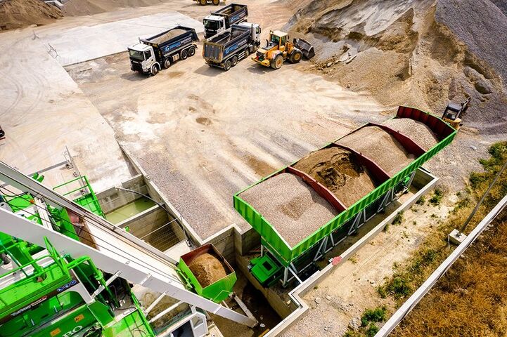 Stacionárna betonáreň FABO 110 m³/h Compact Concrete Batching Plant