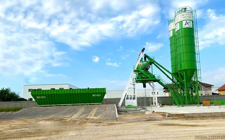 Stacionárna betonáreň FABO 110 m³/h Compact Concrete Batching Plant