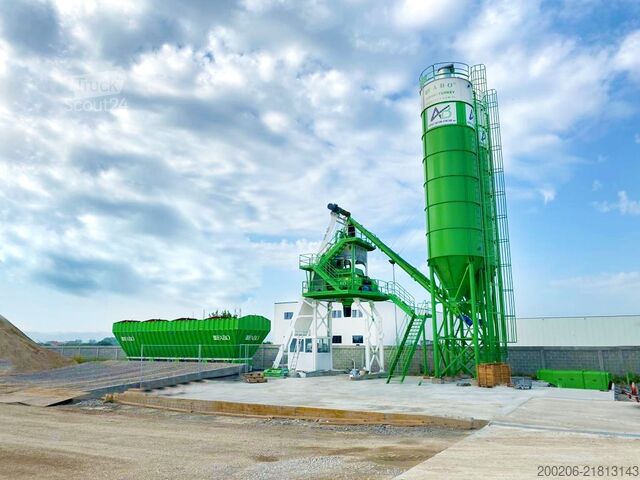 Stacionárna betonáreň FABO 110 m³/h Compact Concrete Batching Plant