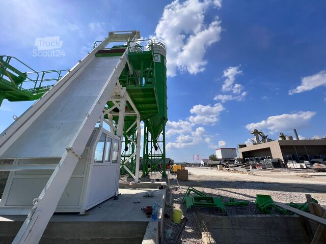 Stacionárna betonáreň FABO 110 m³/h Compact Concrete Batching Plant