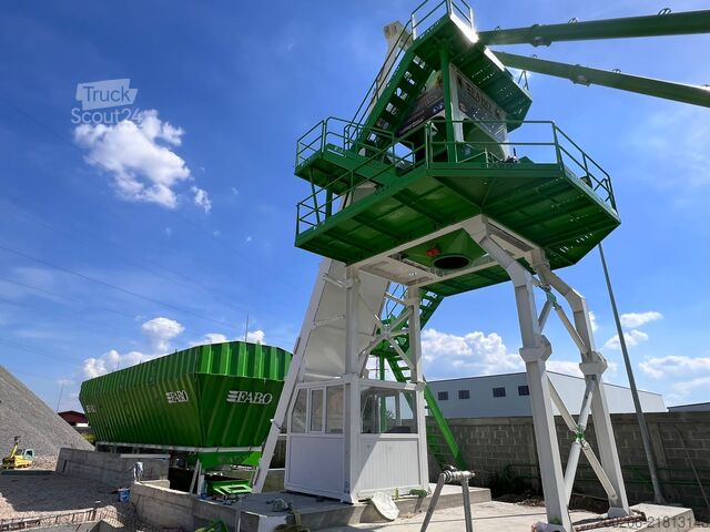 Stacionárna betonáreň FABO 110 m³/h Compact Concrete Batching Plant