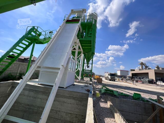 Stacionárna betonáreň FABO 110 m³/h Compact Concrete Batching Plant