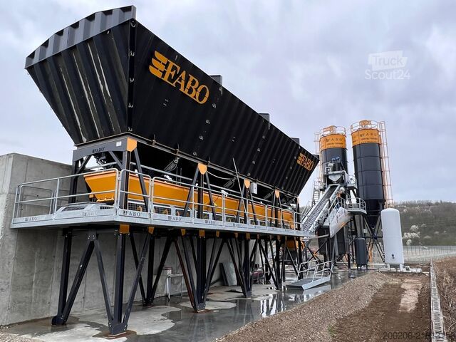 Stacionárna betonáreň FABO 60 m³/h Compact Concrete Batching Plant