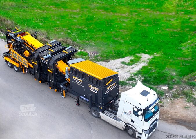 Atrankos gamykla FABO 120-200 TPH Mobile Screening Plant
