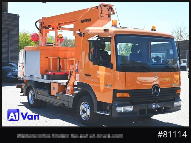Skåpbil MERCEDES-BENZ Atego 815 Hubarbeitsbühne Ruthmann TK145, Klima