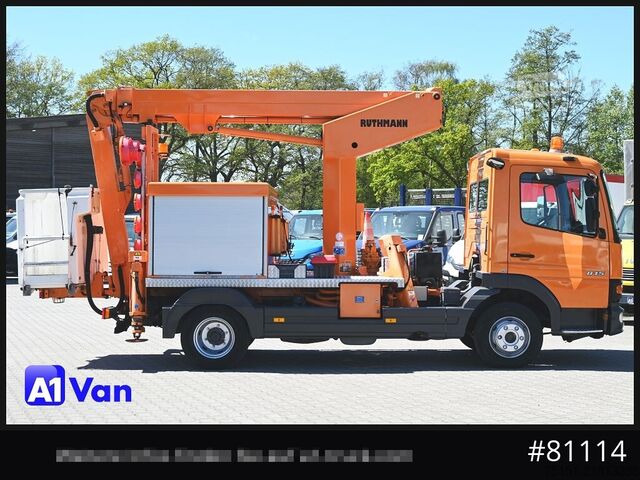 Skåpbil MERCEDES-BENZ Atego 815 Hubarbeitsbühne Ruthmann TK145, Klima