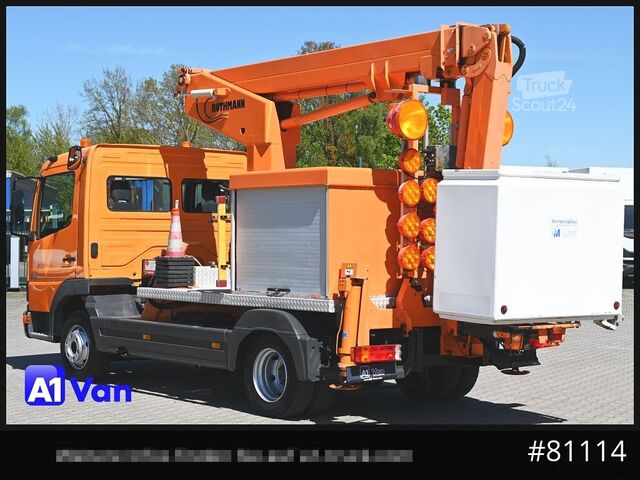 Skåpbil MERCEDES-BENZ Atego 815 Hubarbeitsbühne Ruthmann TK145, Klima