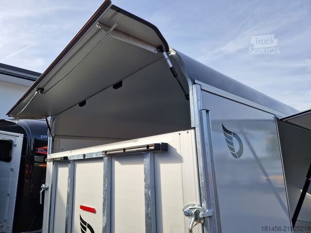 Автотранспортер Debon Roadster 1000 enclosed Car Transport Trailer 3500kg 100km/h Pullman Soft Fahrwerk