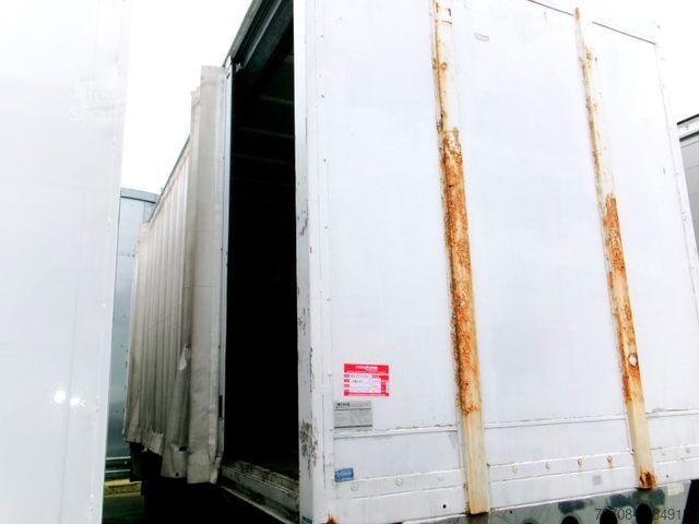 Open trailer with tarp  Tandem Schiebeplane*7,3 m*18 Pal.*2 to LBW*Alus