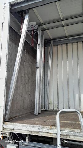 Open trailer with tarp  Tandem Schiebeplane*7,3 m*18 Pal.*2 to LBW*Alus