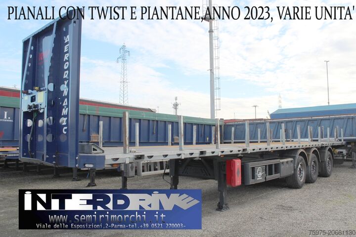 Offener Sattelauflieger aereodynamic semirimorchi pianali container usati