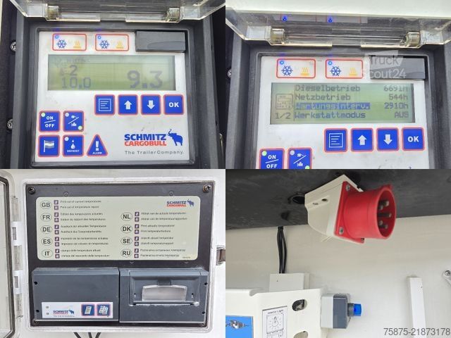 Refriģeratora puspiekabe SCHMITZ CARGOBULL FP45 Bi-Temp / Multitemp 2x Liftachse Palettenka