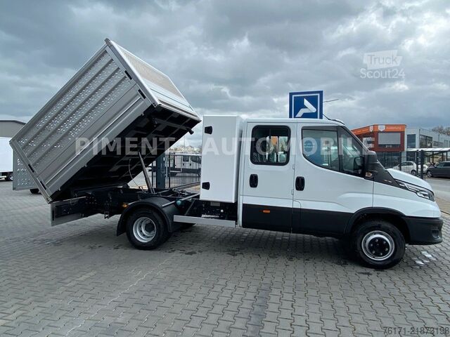 Driezijdige kipper bestelwagen IVECO Daily 70C18HD 3SKIPPER KISTE ALUGITT DIFFSPR AHK