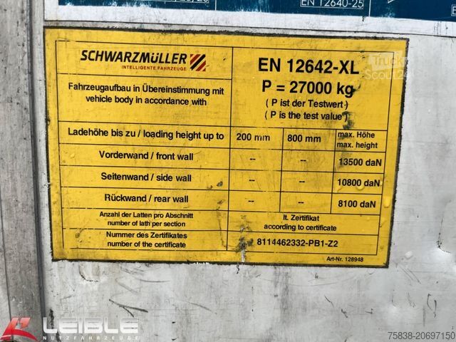 Semi-reboque aberto com lona SCHWARZMÜLLER S1*Joloda*Quick Slider*RSAB*Getränke*Code XL*