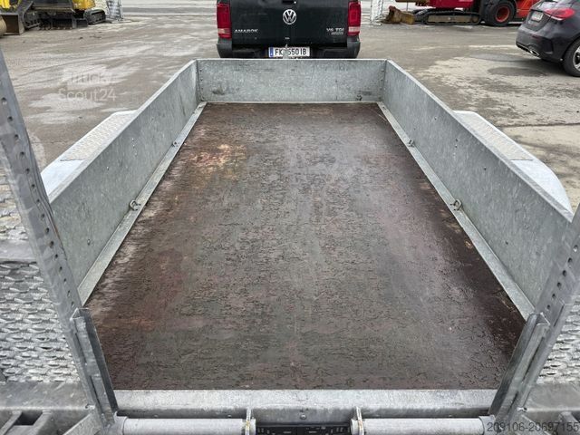 مقطورة منخفضة التحميل HUMBAUR Tandem Tieflader ALU-Rampen 3000