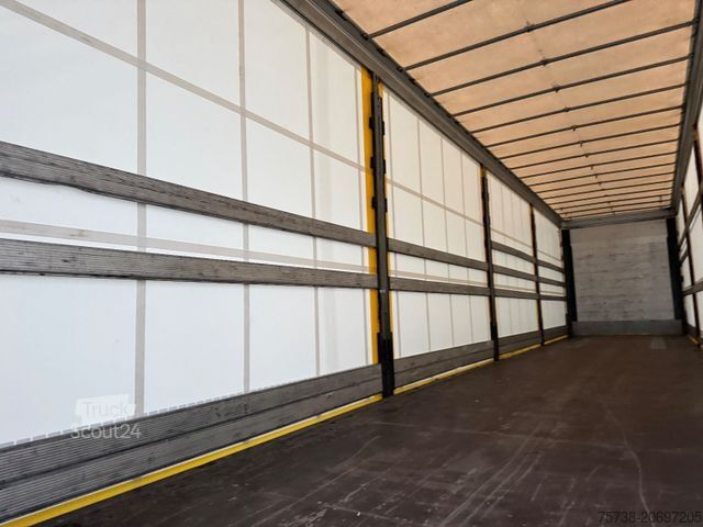 Auflieger mit Pritsche & Plane SCHMITZ CARGOBULL SCS24 MEGATRAILER/LUFT-LIFT/Hubdach/2xLIFT-ACHSE