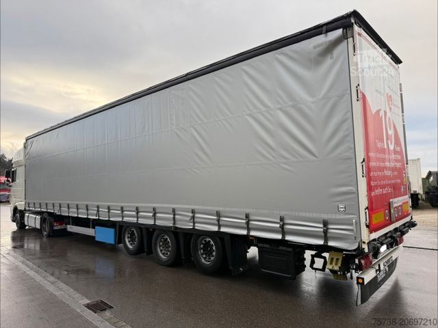 Auflieger mit Pritsche & Plane SCHMITZ CARGOBULL SCS24 MEGATRAILER/LUFT-LIFT/Hubdach/2xLIFT-ACHSE