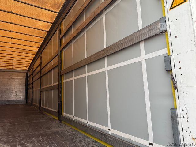 Auflieger mit Pritsche & Plane SCHMITZ CARGOBULL SCS24 MEGATRAILER/LUFT-LIFT/Hubdach/2xLIFT-ACHSE