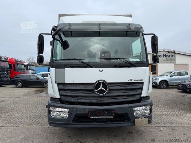 Camião plataforma com lona MERCEDES-BENZ Atego 1524 L Pritsche+Plane+LBW/Klima