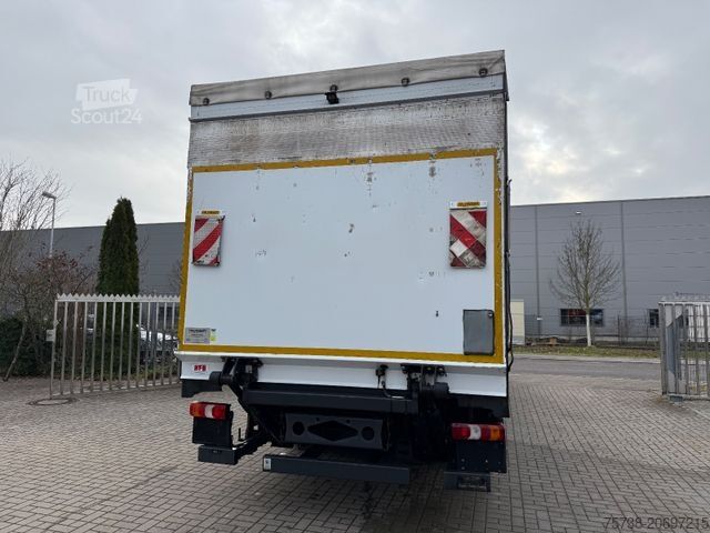 Camión plataforma con toldo MERCEDES-BENZ Atego 1524 L Pritsche+Plane+LBW/Klima