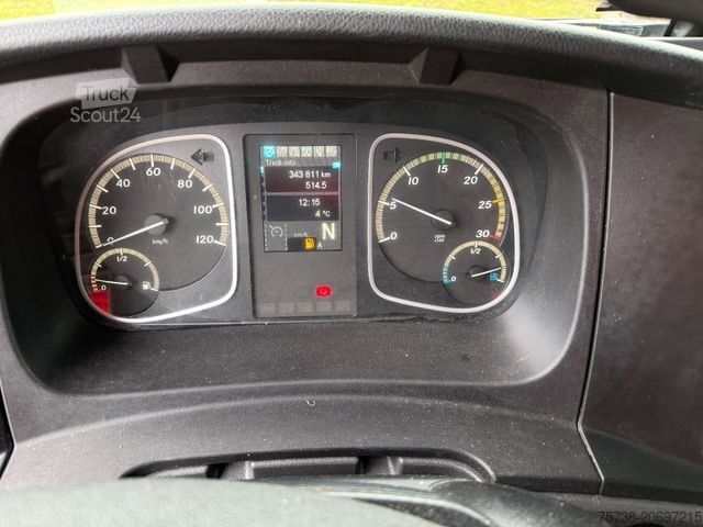 Camión plataforma con toldo MERCEDES-BENZ Atego 1524 L Pritsche+Plane+LBW/Klima