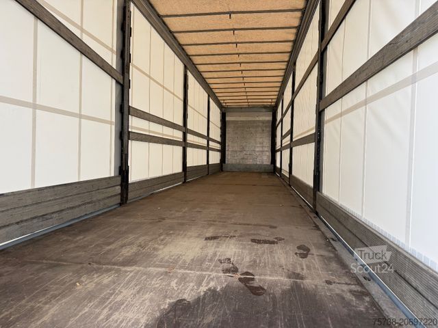 Auflieger mit Pritsche & Plane SCHMITZ CARGOBULL SCS24 MEGATRAILER/LUFT-LIFT/Hubdach/3-Achsen