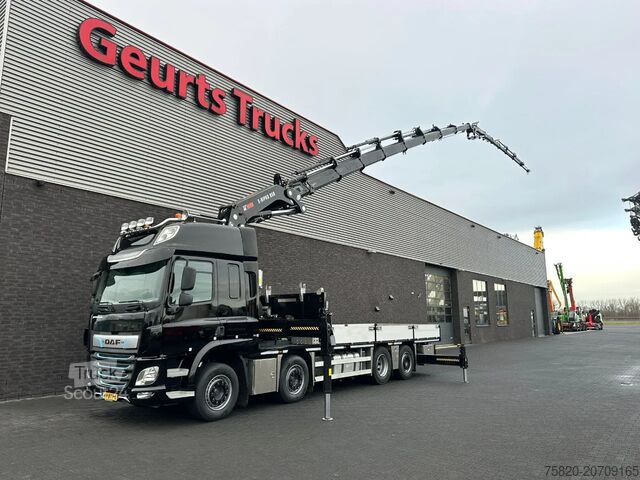 Crane truck DAF CF 450 8X2 + HIAB 858E-8 + JIB 150X-6 JDC KRAAN...