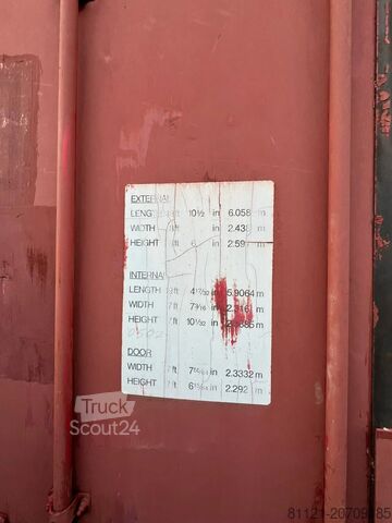 Container Onbekend Zee container te koop, is op leeftijd dus heeft...