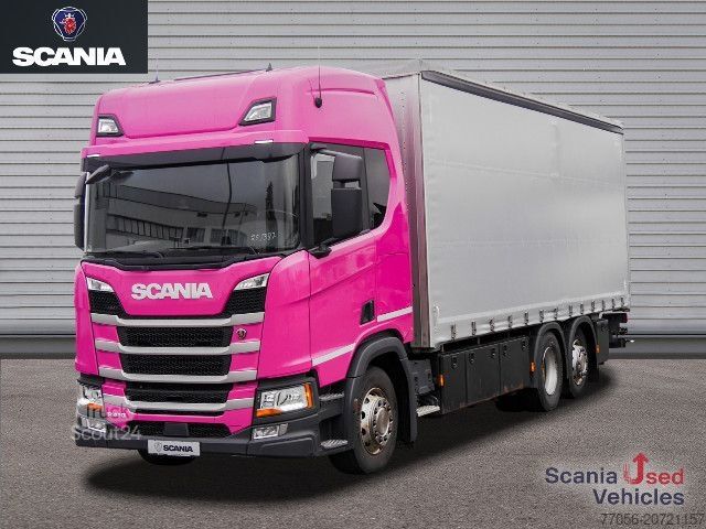Samochód ciężarowy z plandeką typu platforma Scania R 410 B6x2*4NB - Pritsche / Plane / LBW -