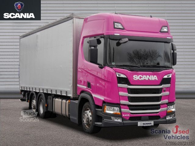 Samochód ciężarowy z plandeką typu platforma Scania R 410 B6x2*4NB - Pritsche / Plane / LBW -