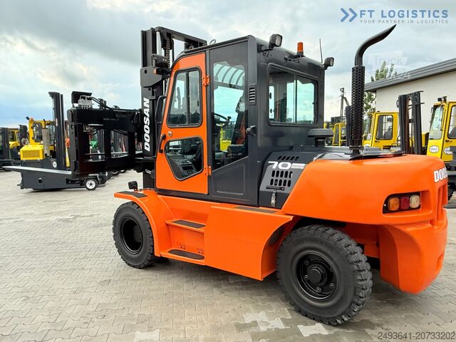 Chariot élévateur quatre roues DOOSAN 70 / DUPLEX / FORK 2500MM / POSITIONER