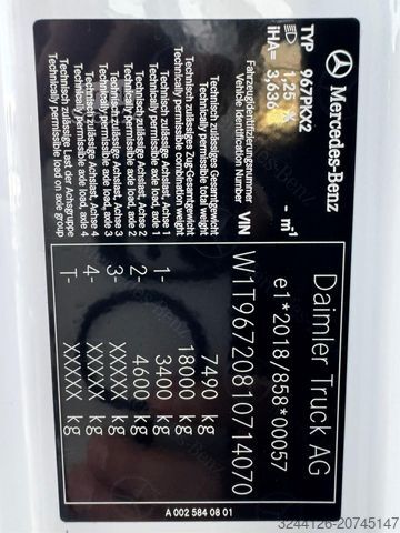 Driezijdige kipper bestelwagen MERCEDES-BENZ Atego 818 K Kipper-Meiller/2XAHK/Unbenutzt/NEW/