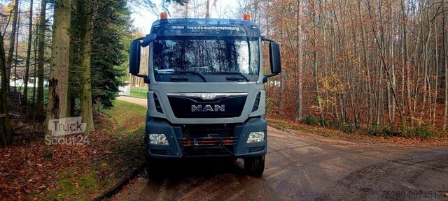 Three-sided tipper truck MAN TGS 26.480 6x4 6x6 Meiller Kipper Bordma Hydrodr