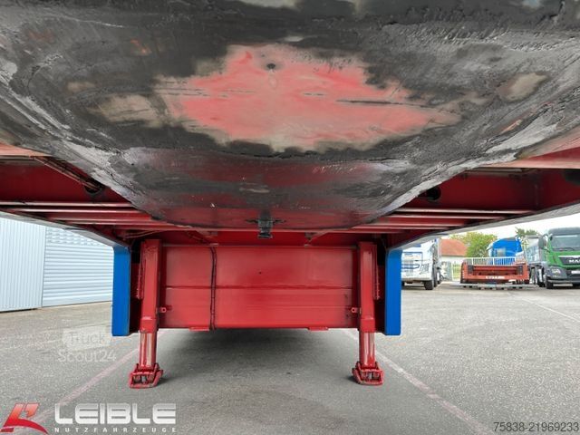 Semirremolque de plataforma baja MEUSBURGER MTS-4*48t Tieflader*3+4.Lenkachse*Ladehöhe 0,87